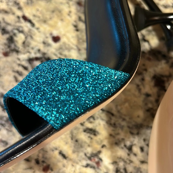 Marc Fisher Metallic Fabric Heels - Picture 9 of 10